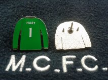 Premier Champions 2013/14 Manchester City No 1 JOE HART  kit shirt badge MCFC