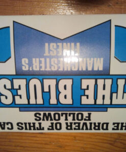 CAR MANCHESTER CITY STICKER THE BLUES MANCHESTER CITY