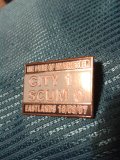 MANCHESTER CITY 1-0 SCUM DERBY DAY BADGE  2007 MCFC PIN