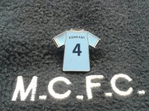 Premier Champions 2013/14 Manchester City No4 KOMPANY  kit shirt badge MCFC