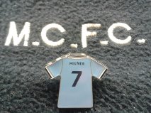Premier Champions 2013/14 Manchester City No7 MILNER  kit shirt badge MCFC