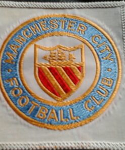 MANCHESTER CITY BLAZER BADGE OLD RARE  VERY SMART  GOLD THREAD