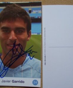GARRIDO SIGNED MANCHESTER CITY PHOTO POSTCARD 100% REAL