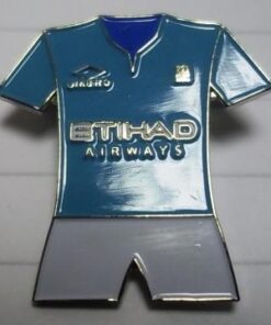 MANCHESTER CITY ETIHAD HOME KIT 2011 ENAMEL BADGE 25MM HIGH