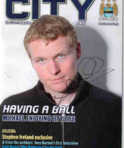FRONT COVER SIGNED MAN CITY MAG MICHAEL BALL MARCH 2007