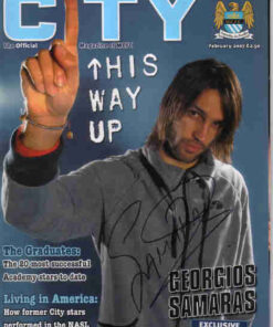 SAMARAS SIGNED MAN CITY MAG FEB 2007