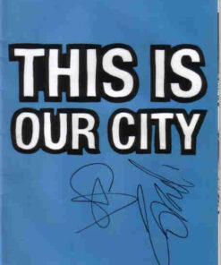 X 2 SIGNED MAN CITY MAG OCT 2005 DISTIN CORRADI