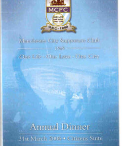 SUPPORTERS ANNUAL DINNER 2006 MENU