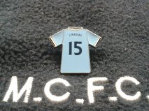 Premier Champions 2013/14 Manchester City No 15 JESUS NAVAS  kit shirt badge MCFC