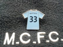 Premier Champions 2013/14 Manchester City No 33 NASTASIC  kit shirt badge MCFC